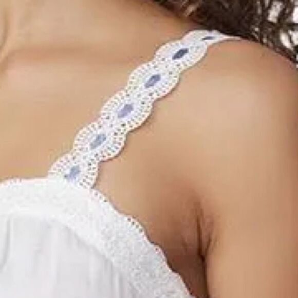 Paige NWT Zherra Eyelet Ribbon Strap Cami in White Size Large - Picture 8 of 11